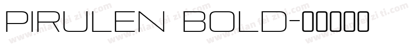 Pirulen Bold字体转换